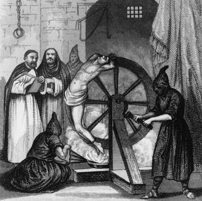 Good old fashioned torture from the Inquisition