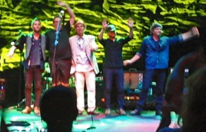 John Hiatt and his Combo exiting the stage last night 7/25/2014