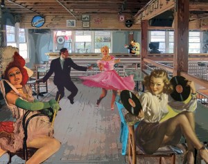 the upstairs bar at Snapper Jacks