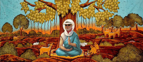 Wes Buddha -meditate-under-a-Bodhi-tree