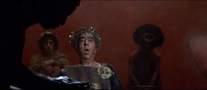 Trimalchio burping in Fellini's Satyricon