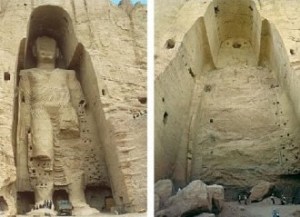 Bamiyan Buddhas, before and after