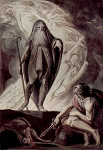 Tiresias appearing to Odysseus by Johann Heinrich Füssli