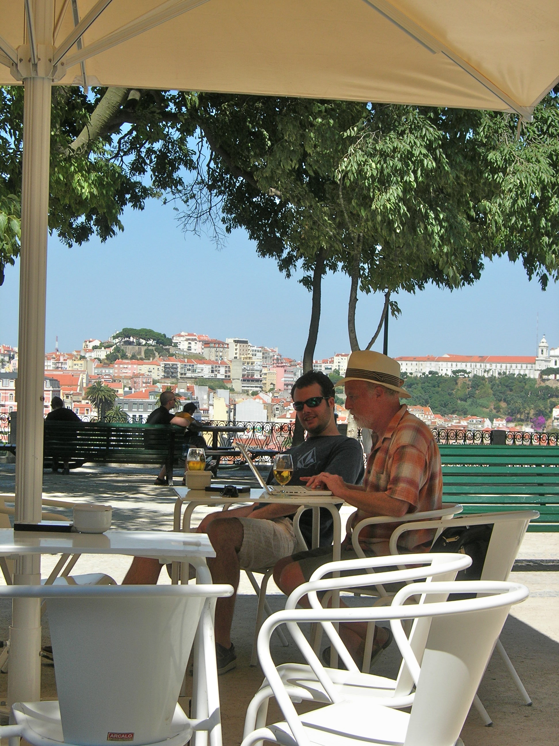 the author and his son, the King of Nowhere