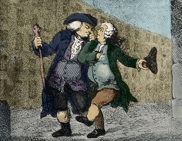 Walking up the High Street by Thomas Rowlandson